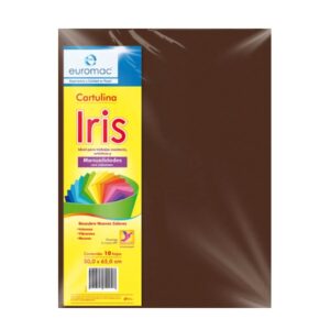 CARTULINA IRIS CAFE C/10