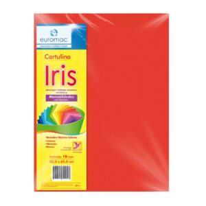 CARTULINA IRIS ROJO C/10