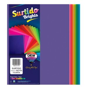 HOJA COLOR SURTIDO C/1000 DIEM