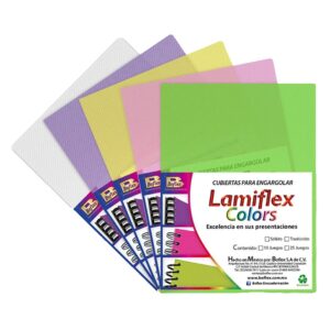 PASTA P/ENGARGOLAR LAMIFLEX T/C SURTIDO RAYADO C/25 JUEGOS BOFLEX