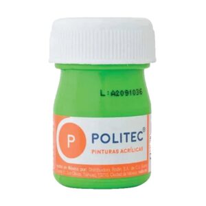 PINTURA ACRILICA 20 ML POLITEC LIMA 345 CAJA  C/12