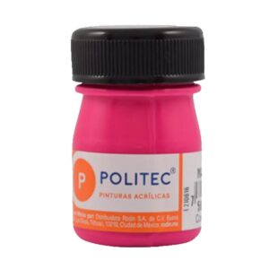 PINTURA ACRILICA 20 ML POLITEC MAGENTA  FLUORESCENTE 807 CAJA C/12