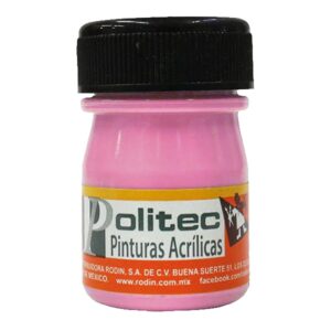 PINTURA ACRILICA 20 ML POLITEC ROSA 321 CAJA  C/12