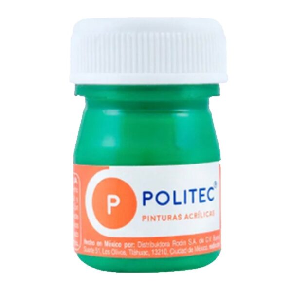 PINTURA ACRILICA 20 ML POLITEC VERDE CLARO 312  CAJA C/12