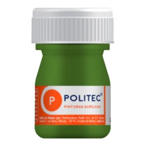 PINTURA ACRILICA 20 ML POLITEC VERDE HOJA 328  CAJA C/12