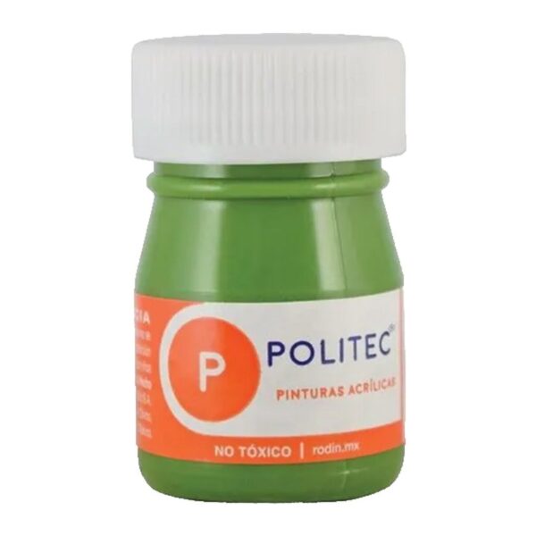 PINTURA ACRILICA 20 ML POLITEC VERDE PALIDO  333 CAJA C/12