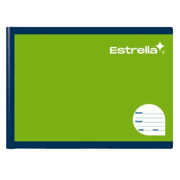 CUADERNO ITALIANO COSIDO ESTRELLA 100H DOBLE  RAYA