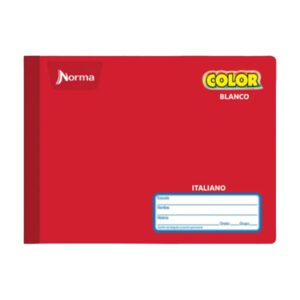CUADERNO ITALIANO COSIDO NORMA COLOR  BLANCO 100H