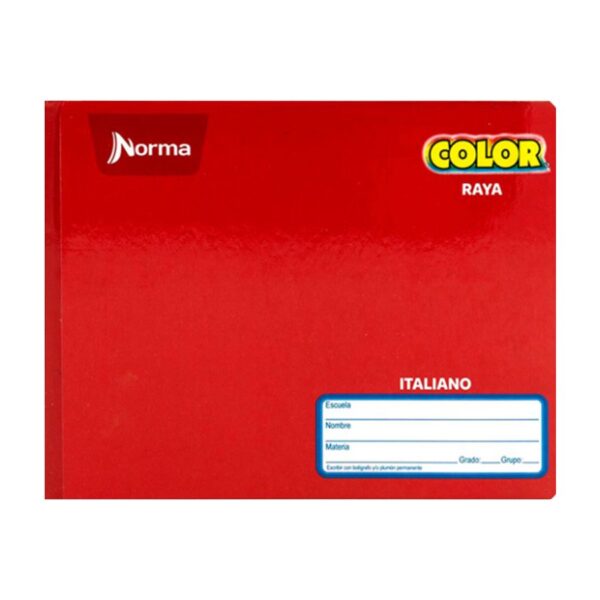 CUADERNO ITALIANO C/E NORMACOLOR RAYA