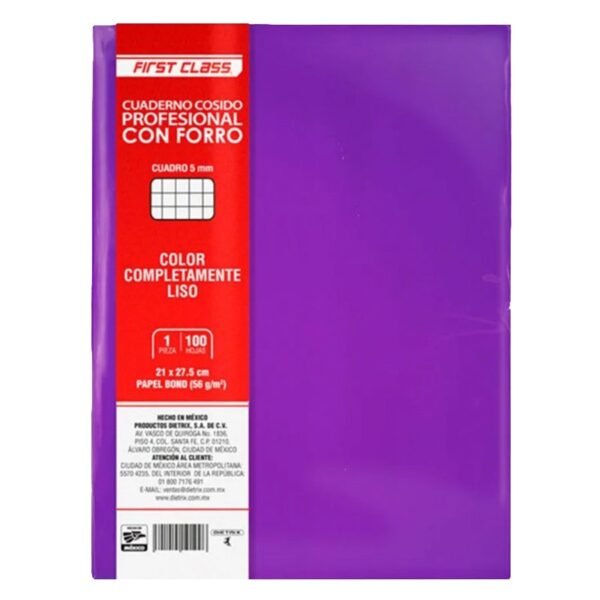 CUADERNO PROF. COSIDO FIRST CLASS DIETRIX  9214 C-5