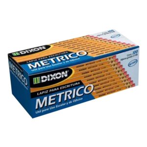 LAPIZ AMARILLO METRICO MADERA DIXON CAJA C/100