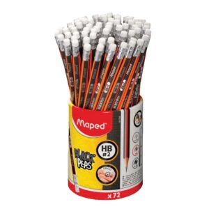 LAPIZ TRIANGULAR BLACK-PEPS MAPED BOTE C/72