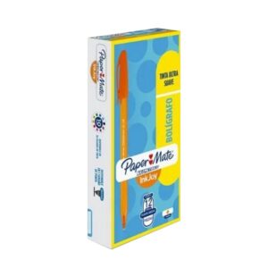 PLUMA KILOMETRICO 100 PAPER MATE NARANJA  CAJA C/12