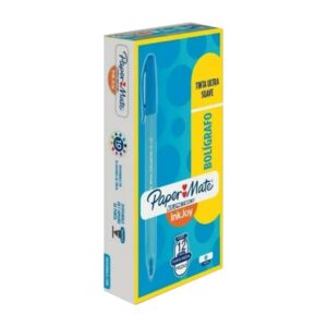 PLUMA KILOMETRICO 100 PAPER MATE TURQUEZA  CAJA C/12